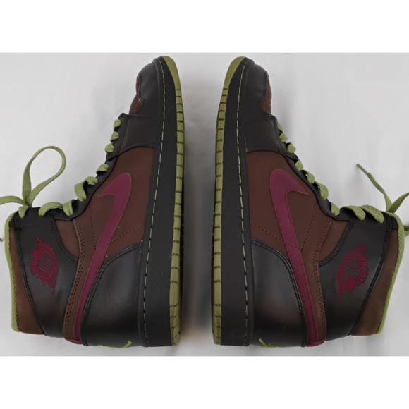 Nike Air Jordan 1 Retro High Top Green/Brown Men\'s 9 2010 #Z5038 main image 10
